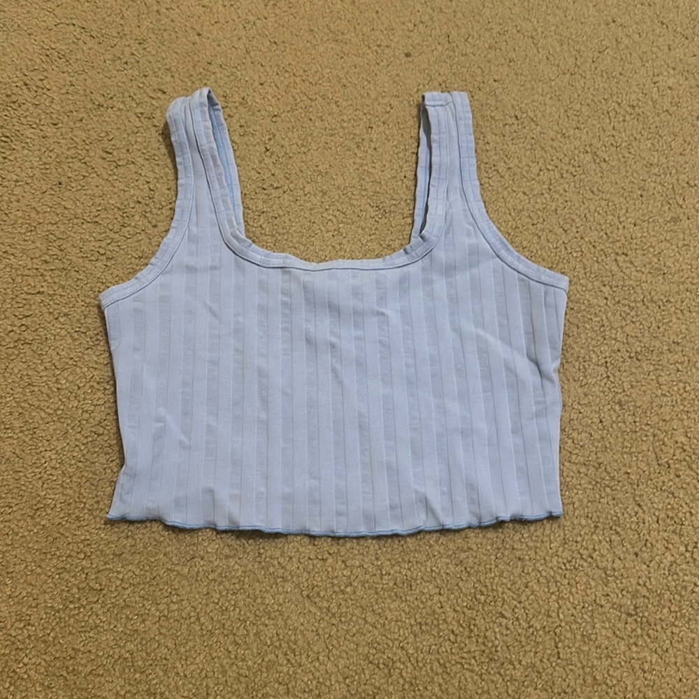 Aerie light purple cropped top
